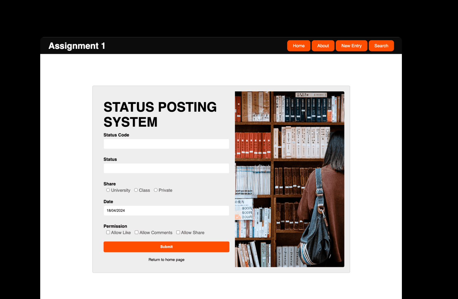 Status Posting System